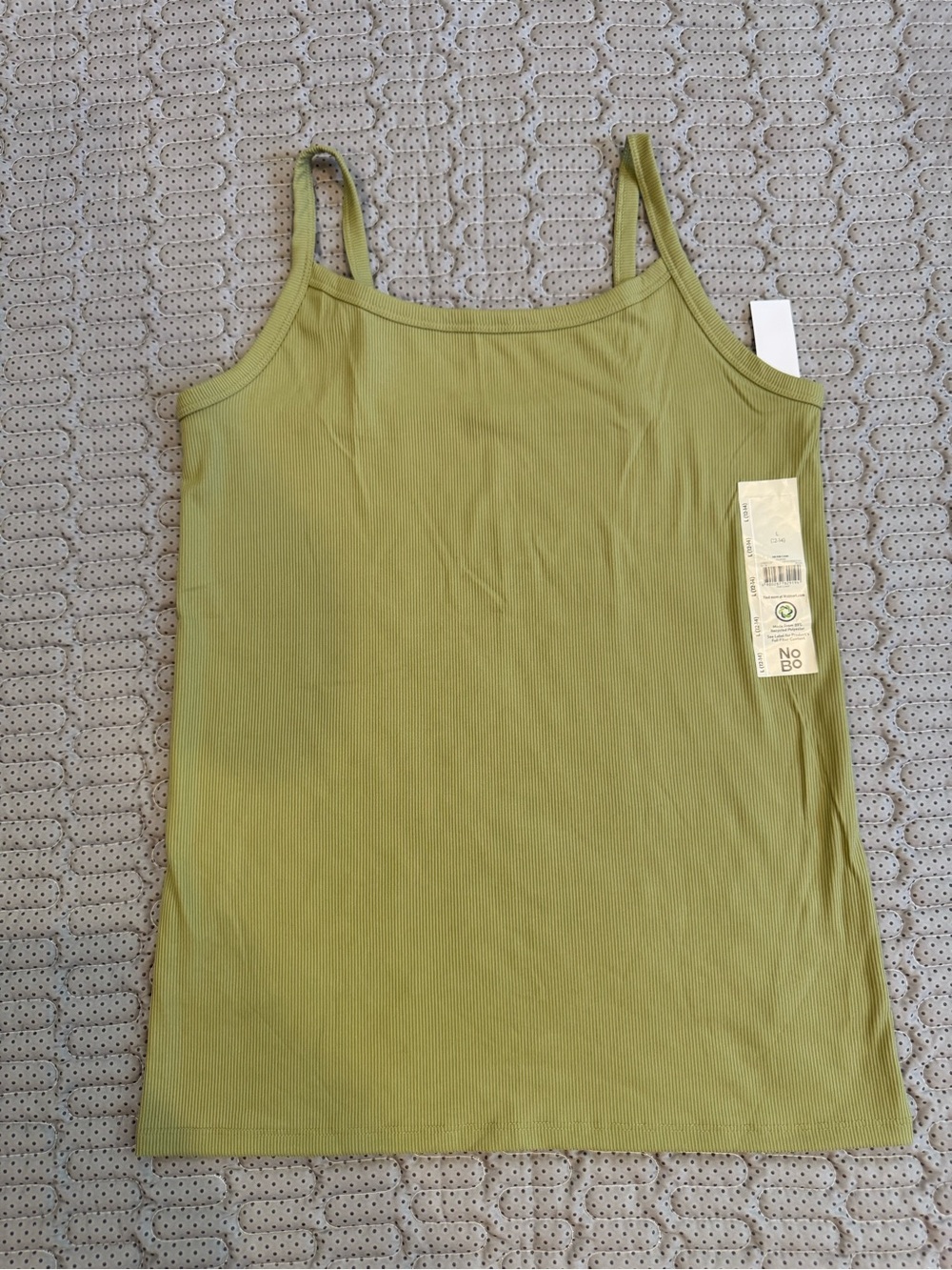 NOBO Olive Green Ribbed Cami Tank